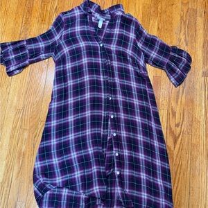Isabel Maternity by Ingrid & Isabel Plaid Shirt Dress